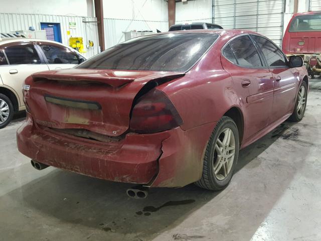 2G2WR554871188195 - 2007 PONTIAC GRAND PRIX RED photo 4