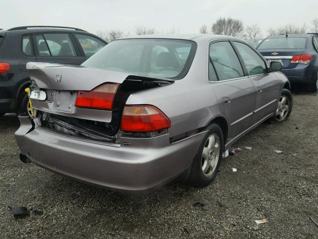 1HGCG1656YA034386 - 2000 HONDA ACCORD EX GRAY photo 4