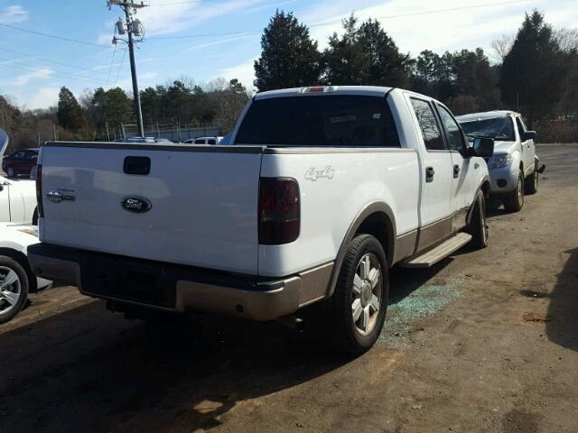 1FTPW14V96KC68194 - 2006 FORD F150 SUPER WHITE photo 4