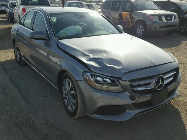 55SWF4JB3GU133393 - 2016 MERCEDES-BENZ C 300 GRAY photo 1