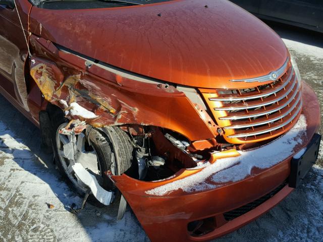 3A4FY58B47T589079 - 2007 CHRYSLER PT CRUISER ORANGE photo 9