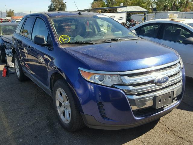 2FMDK3G97DBA48340 - 2013 FORD EDGE SE BLUE photo 1