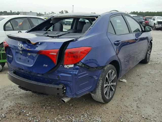 5YFBURHE4HP716242 - 2017 TOYOTA COROLLA L BLUE photo 4