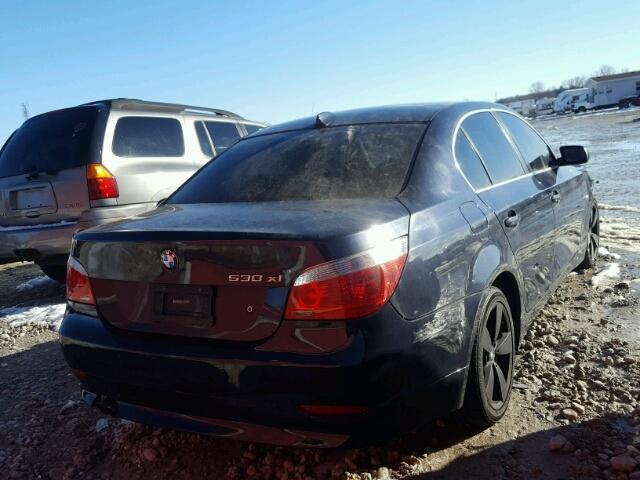 WBANF73507CU23154 - 2007 BMW 530 XI BLUE photo 4