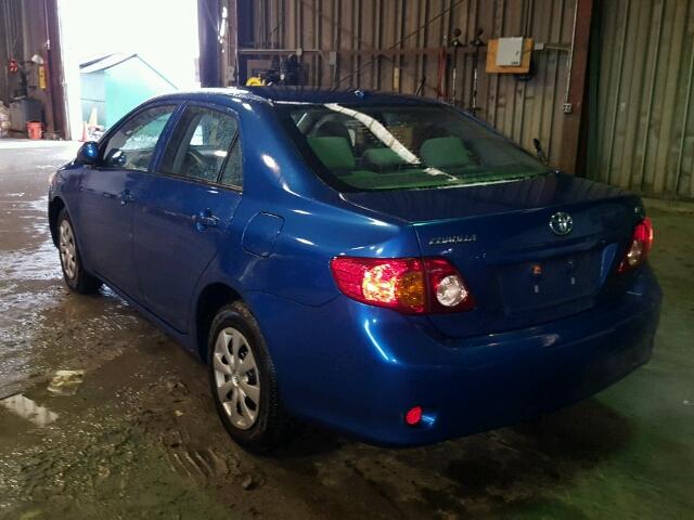 2T1BU4EE7AC432861 - 2010 TOYOTA COROLLA BA BLUE photo 3