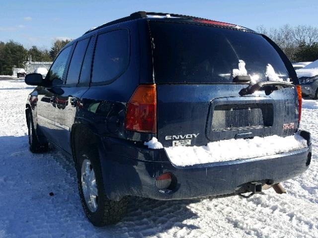 1GKDT13S572145324 - 2007 GMC ENVOY BLUE photo 3