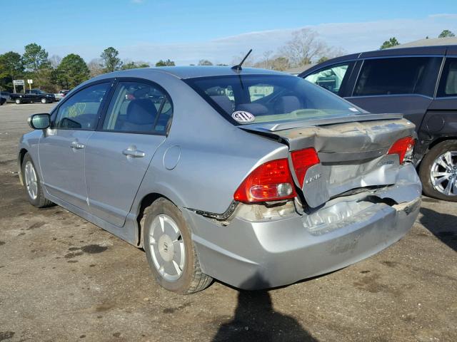 JHMFA36206S009522 - 2006 HONDA CIVIC HYBR SILVER photo 3