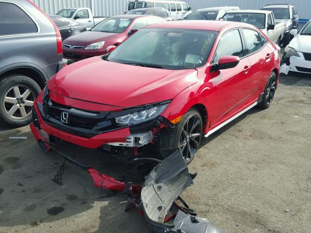 SHHFK7H4XHU404875 - 2017 HONDA CIVIC SPOR RED photo 2