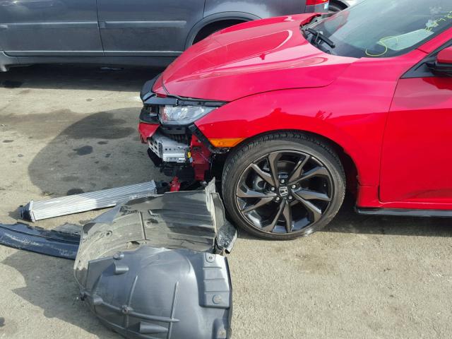 SHHFK7H4XHU404875 - 2017 HONDA CIVIC SPOR RED photo 9