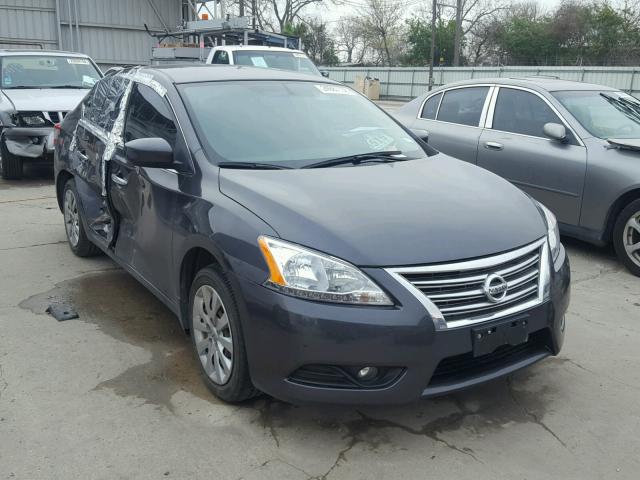 3N1AB7AP4DL659858 - 2013 NISSAN SENTRA S GRAY photo 1