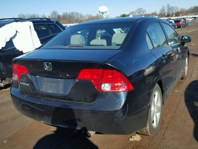 1HGFA16847L110568 - 2007 HONDA CIVIC EX BLACK photo 4