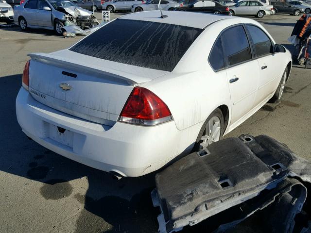 2G1WC5E32D1178903 - 2013 CHEVROLET IMPALA LTZ WHITE photo 4