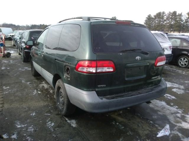 4T3ZF19CX3U541632 - 2003 TOYOTA SIENNA CE GREEN photo 3