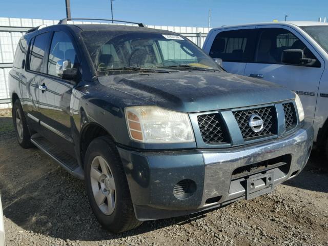 5N1AA08A04N740456 - 2004 NISSAN ARMADA SE GREEN photo 1