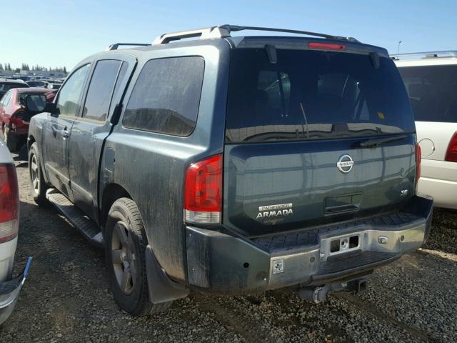 5N1AA08A04N740456 - 2004 NISSAN ARMADA SE GREEN photo 3