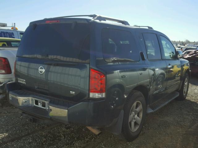 5N1AA08A04N740456 - 2004 NISSAN ARMADA SE GREEN photo 4