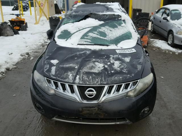 JN8AZ1MW5AW119647 - 2010 NISSAN MURANO S BLACK photo 9