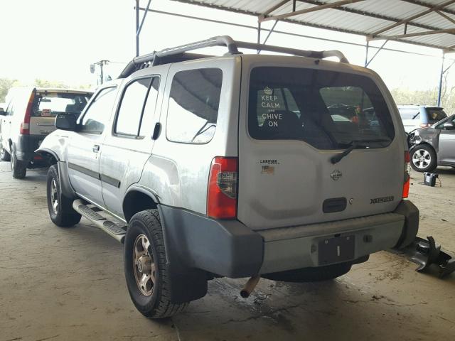 5N1ED28Y21C551879 - 2001 NISSAN XTERRA XE SILVER photo 3