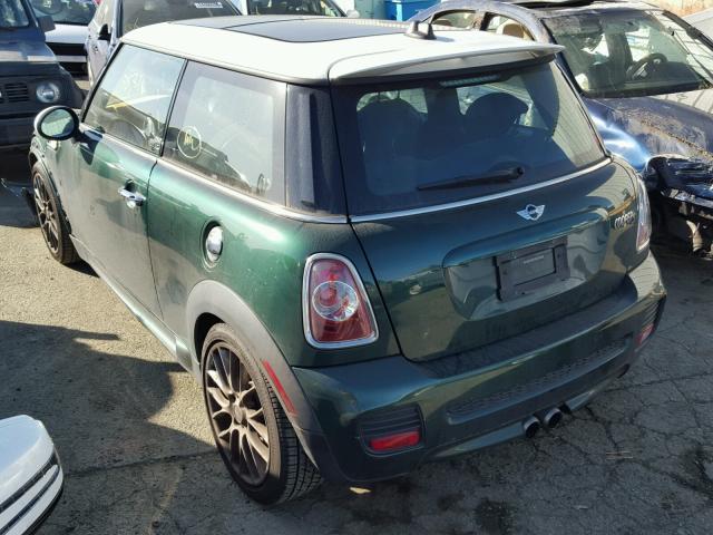 WMWSV3C52DT389485 - 2013 MINI COOPER S GREEN photo 3