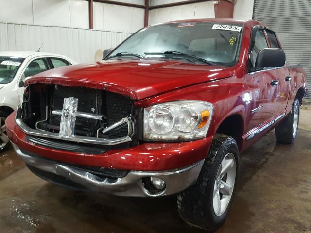 1D7HU18217S101622 - 2007 DODGE RAM 1500 S RED photo 2