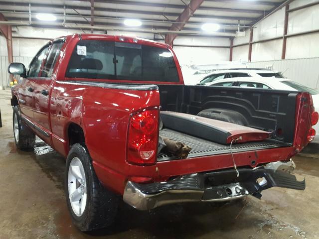 1D7HU18217S101622 - 2007 DODGE RAM 1500 S RED photo 3