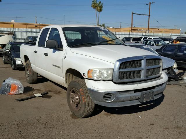 3D7KS28C45G770515 - 2005 DODGE RAM 2500 S WHITE photo 1