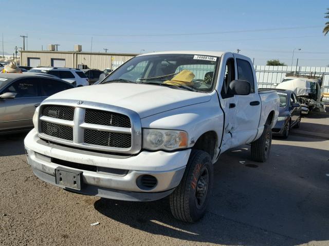 3D7KS28C45G770515 - 2005 DODGE RAM 2500 S WHITE photo 2