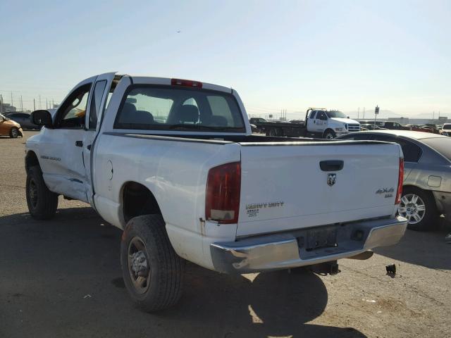 3D7KS28C45G770515 - 2005 DODGE RAM 2500 S WHITE photo 3