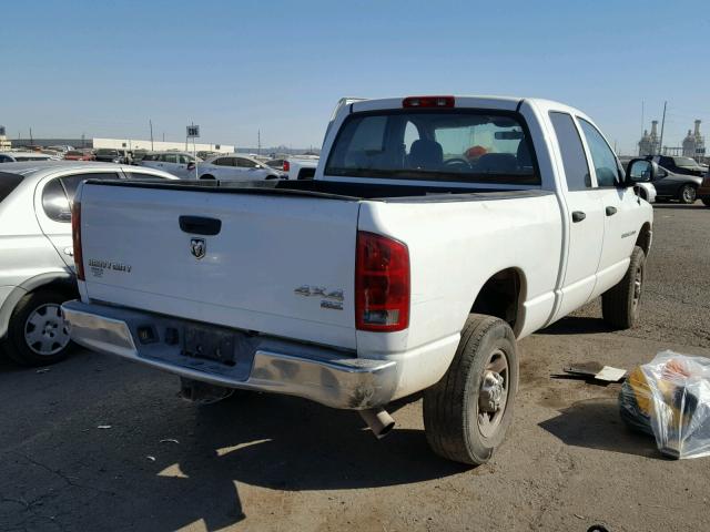3D7KS28C45G770515 - 2005 DODGE RAM 2500 S WHITE photo 4