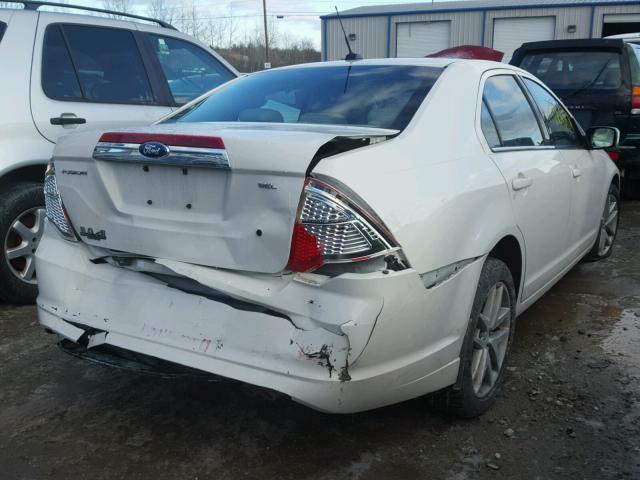 3FAHP0JA1AR312406 - 2010 FORD FUSION SEL WHITE photo 4