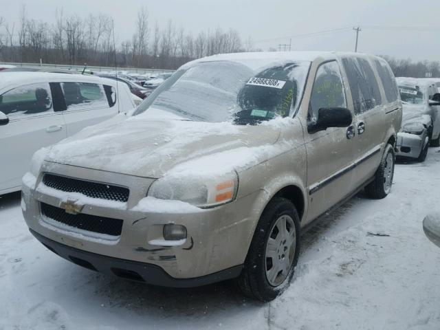 1GNDV23W27D177786 - 2007 CHEVROLET UPLANDER L GOLD photo 2