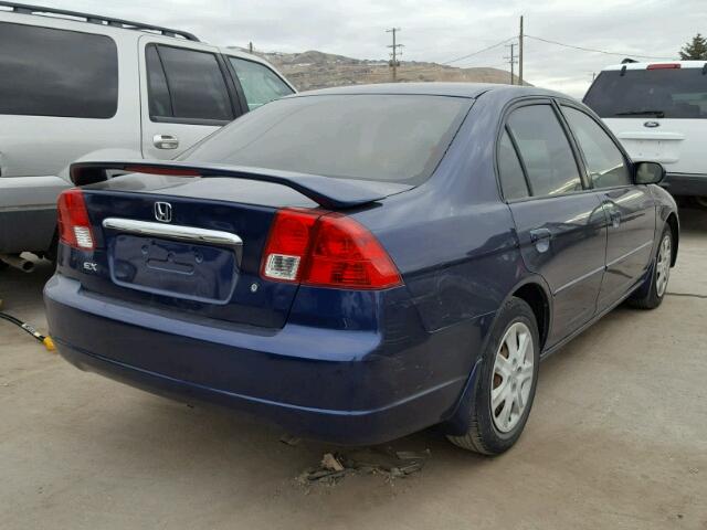 2HGES26793H564859 - 2003 HONDA CIVIC EX BLUE photo 4