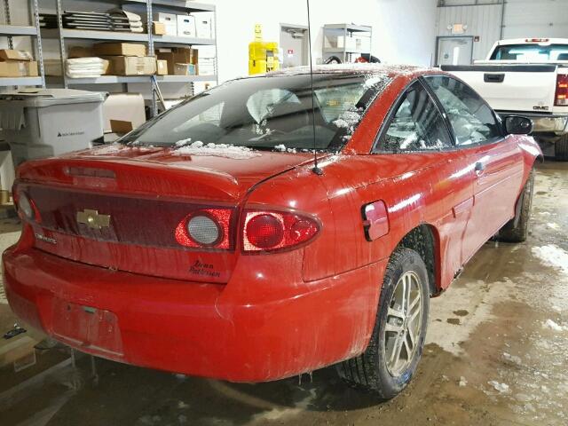 1G1JC12F757188803 - 2005 CHEVROLET CAVALIER RED photo 4