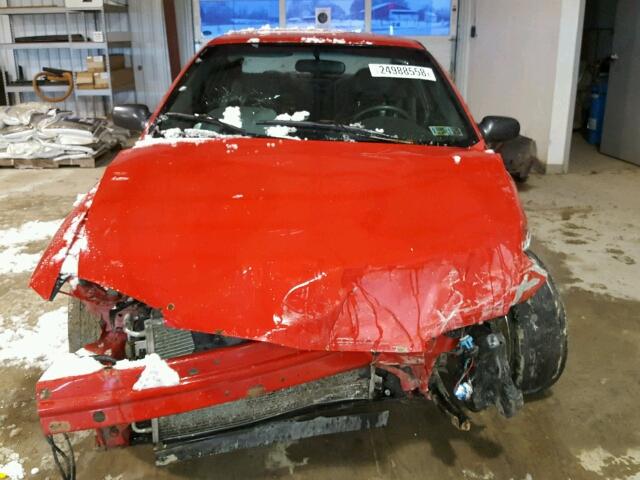 1G1JC12F757188803 - 2005 CHEVROLET CAVALIER RED photo 9