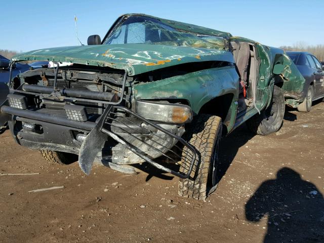 1B7HF16Z2SS130625 - 1995 DODGE RAM 1500 GREEN photo 2