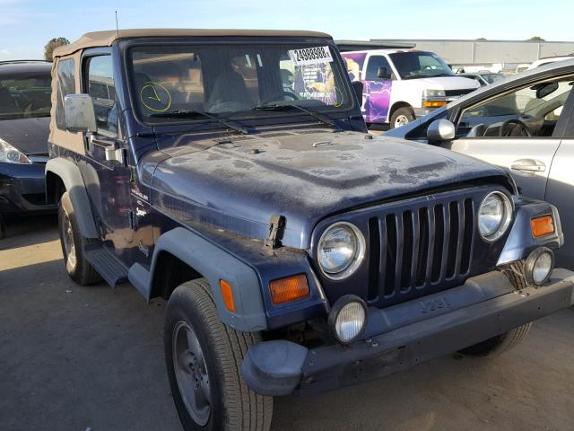 1J4FY19S8VP525703 - 1997 JEEP WRANGLER / BLUE photo 1