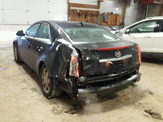 1G6DF577990108004 - 2009 CADILLAC CTS BLACK photo 3