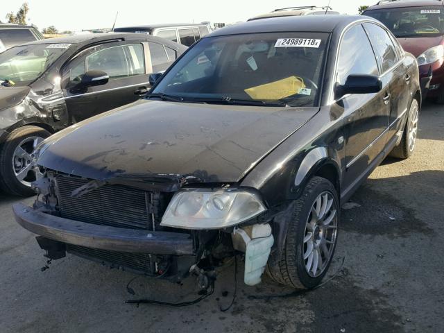 WVWTH63B93P243727 - 2003 VOLKSWAGEN PASSAT GLX BLACK photo 2