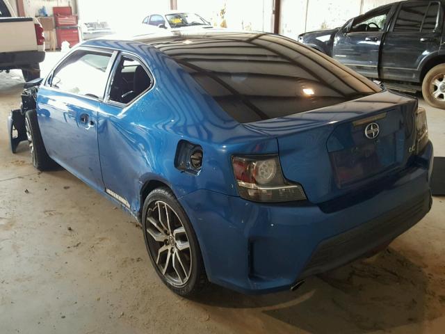 JTKJF5C75E3074859 - 2014 TOYOTA SCION TC 蓝色 照片 3