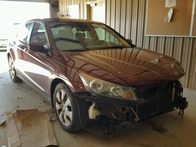 1HGCP36808A012485 - 2008 HONDA ACCORD EXL MAROON photo 1