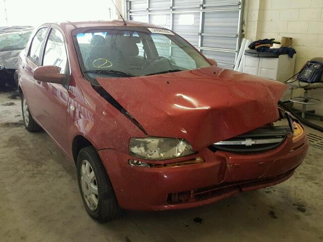 KL1TD56606B639364 - 2006 CHEVROLET AVEO BASE MAROON photo 1