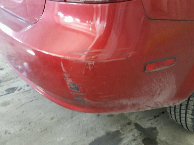 KL1TD56606B639364 - 2006 CHEVROLET AVEO BASE MAROON photo 9