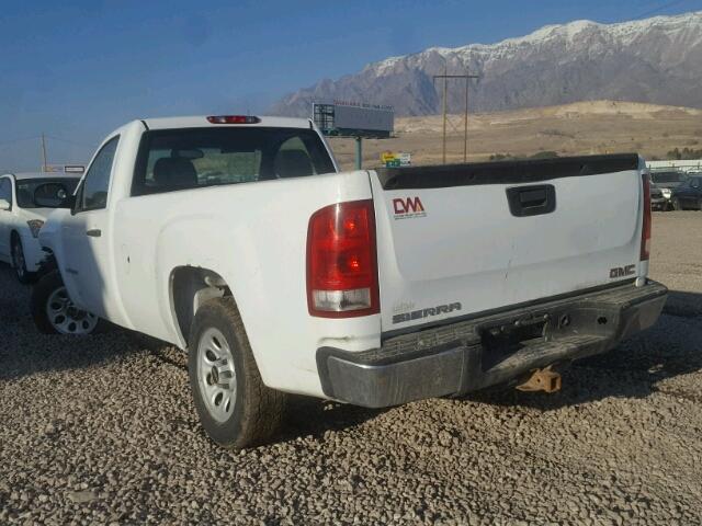 1GTEC14X09Z104796 - 2009 GMC SIERRA C15 WHITE photo 3