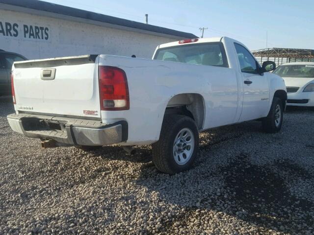 1GTEC14X09Z104796 - 2009 GMC SIERRA C15 WHITE photo 4