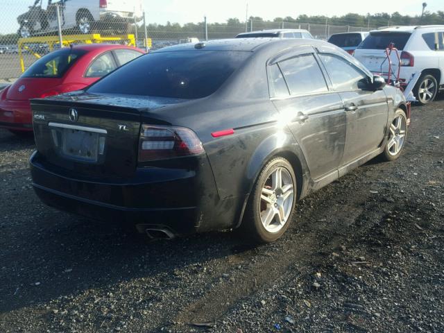 19UUA66287A038799 - 2007 ACURA TL BLACK photo 4