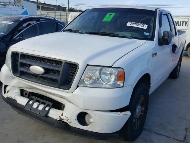 1FTRX12W67FB60787 - 2007 FORD F150 WHITE photo 2