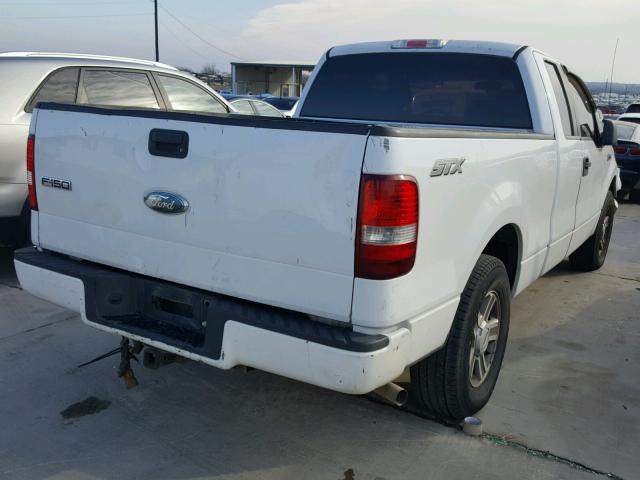 1FTRX12W67FB60787 - 2007 FORD F150 WHITE photo 4