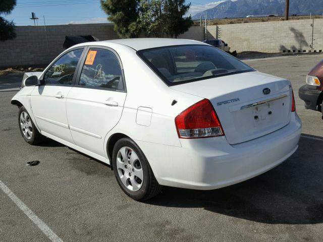 KNAFE122785509269 - 2008 KIA SPECTRA EX WHITE photo 3