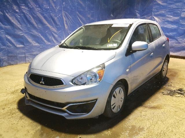 ML32A3HJ3HH017461 - 2017 MITSUBISHI MIRAGE ES SILVER photo 2