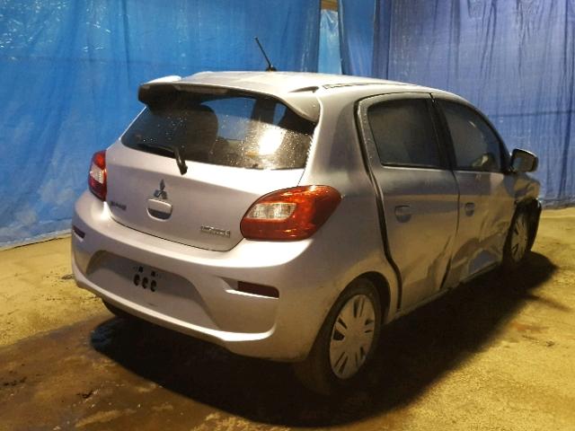 ML32A3HJ3HH017461 - 2017 MITSUBISHI MIRAGE ES SILVER photo 4